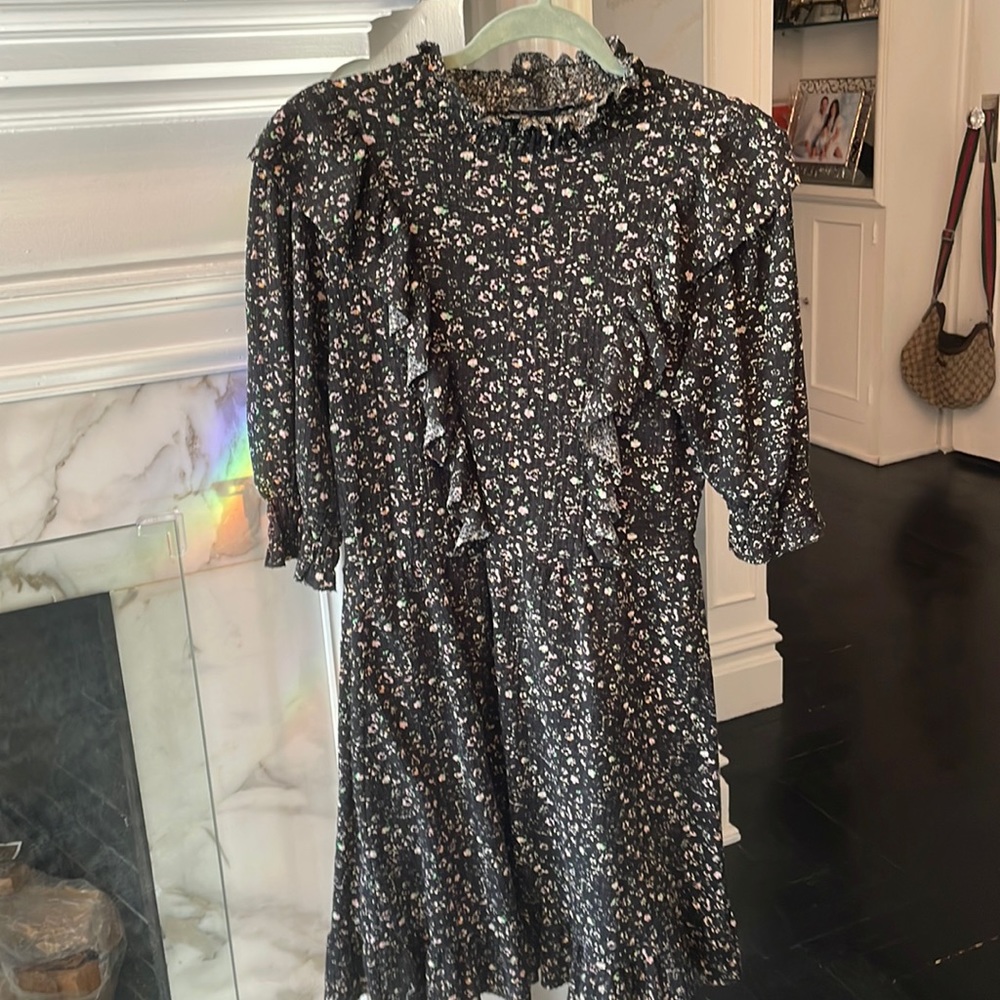 Zara Floral Ruffle Dress